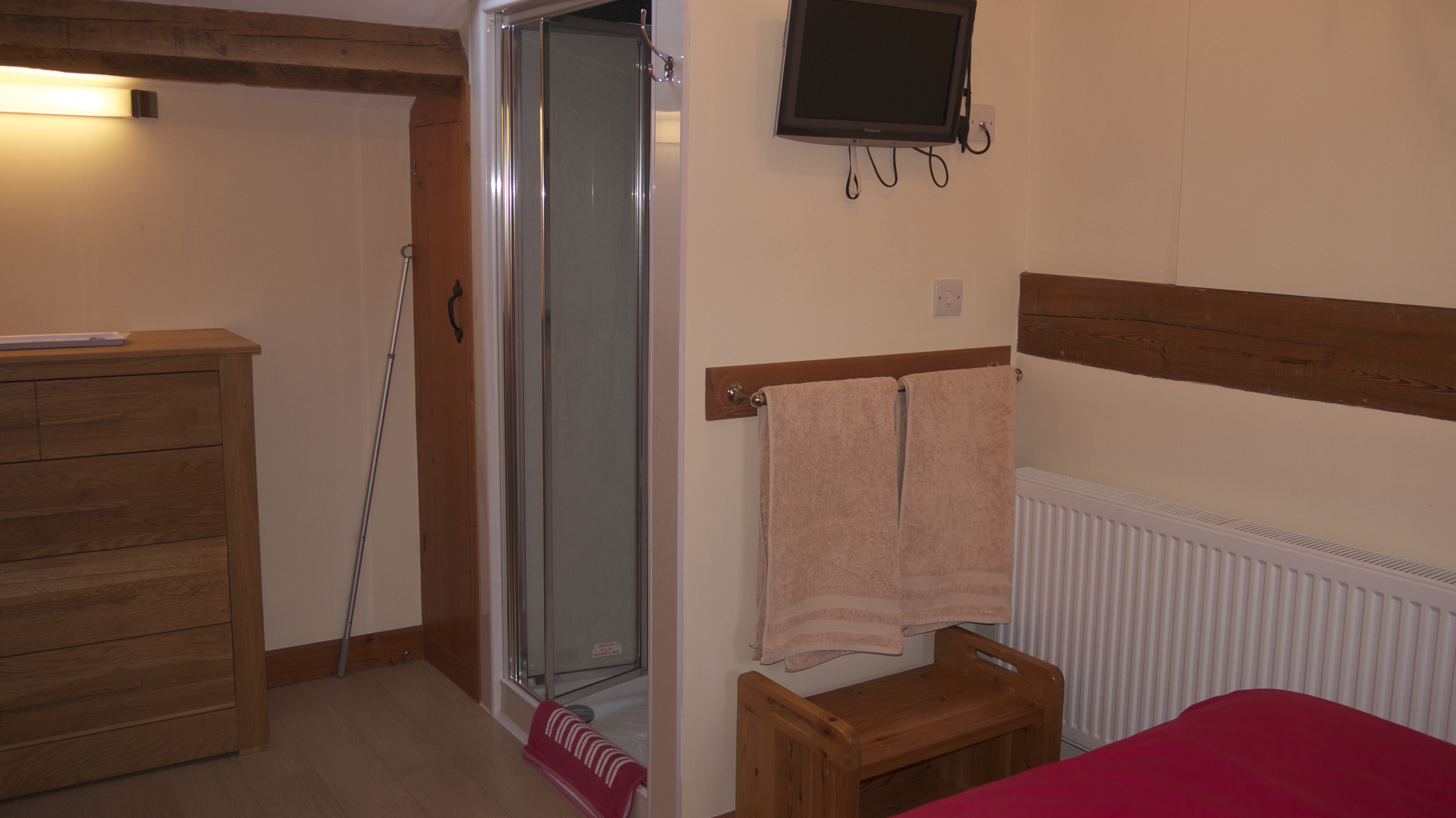 Bedroom with T.V.